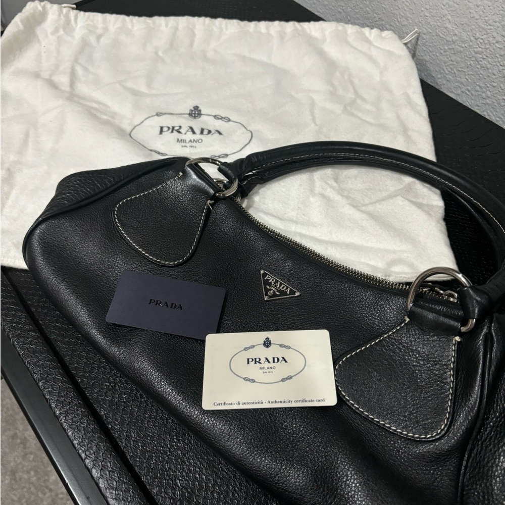 Authentic PRADA black Vit. Daino B purse